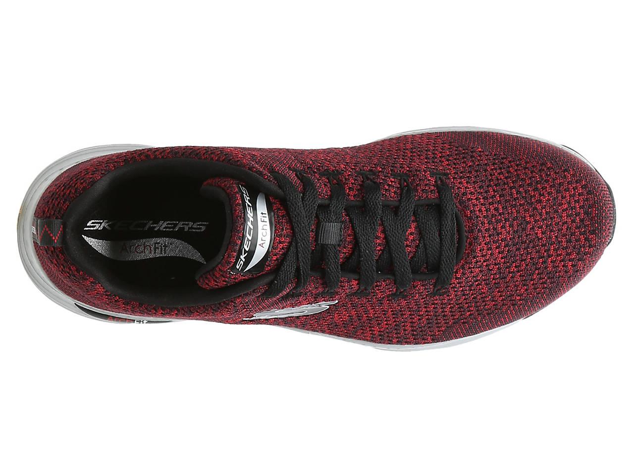 arch fit skechers red