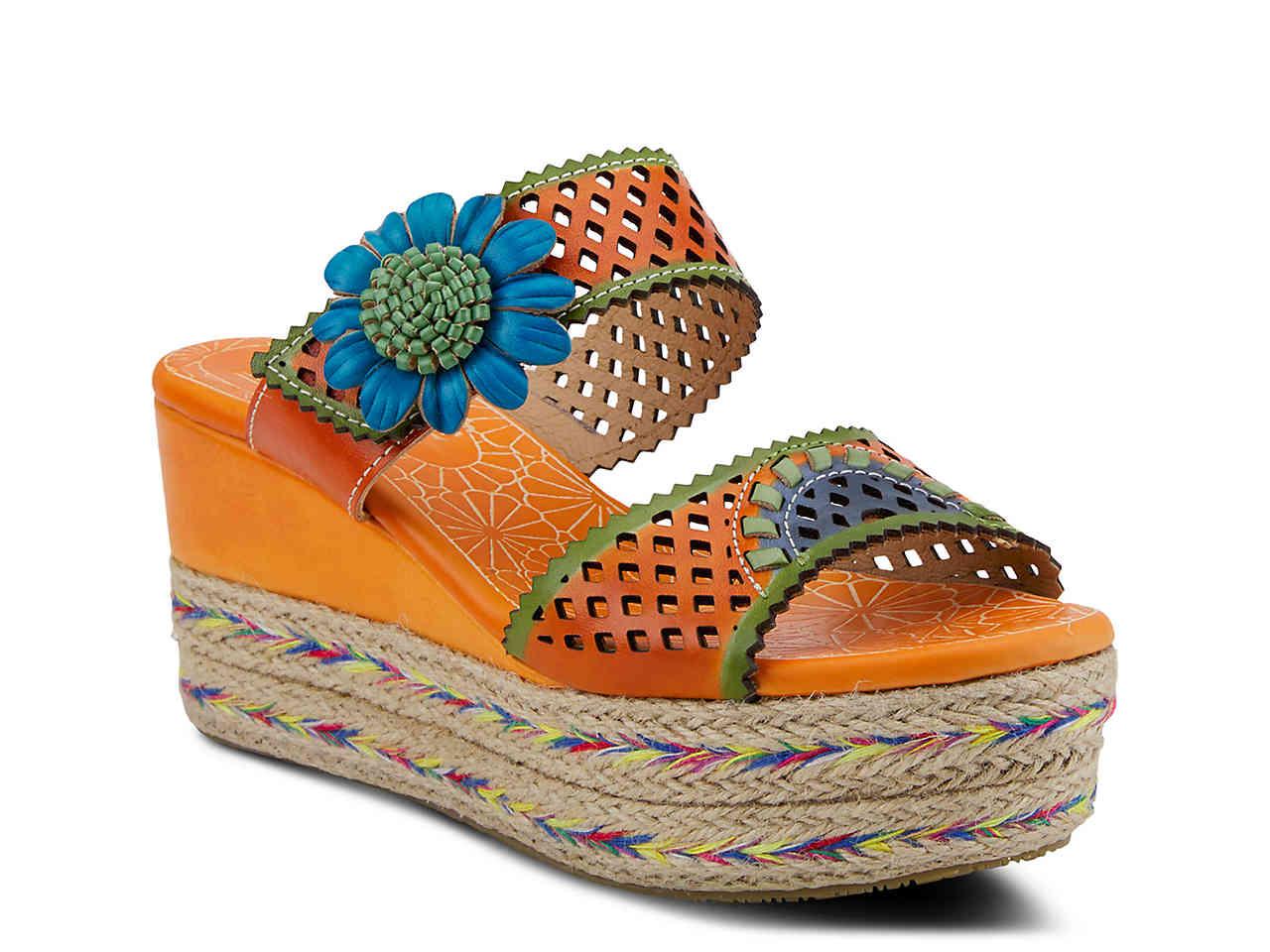 Spring Step Virgie Espadrille Wedge Sandal in Orange Lyst