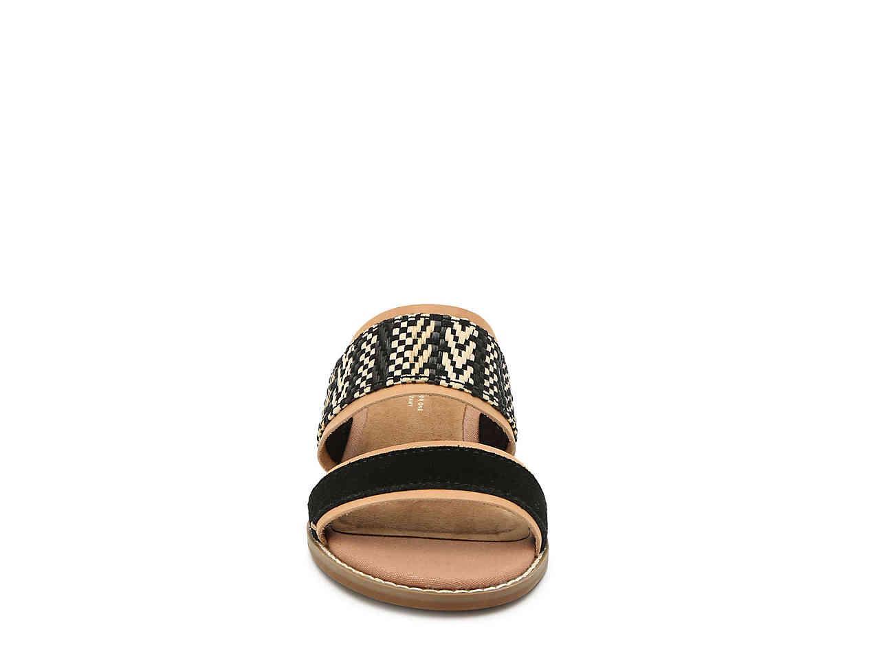 black suede with geometric woven strap women's mariposa sandals