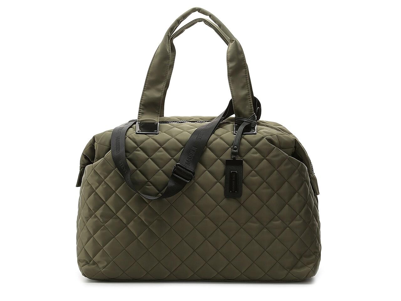 Steve madden quilted weekender bag olive sale
