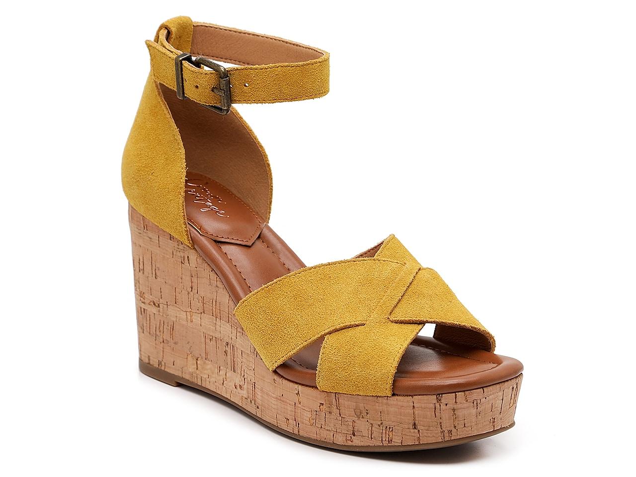 Crown Vintage Chalina Wedge Sandal in Yellow Lyst
