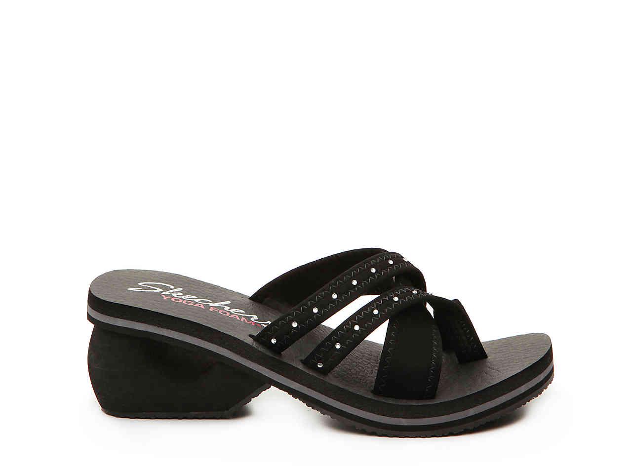 skechers wedge flip flops