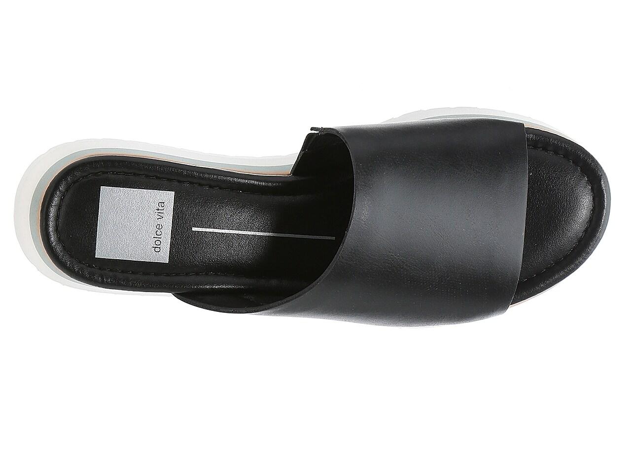 Dolce Vita Milo Wedge Sandal in Black | Lyst