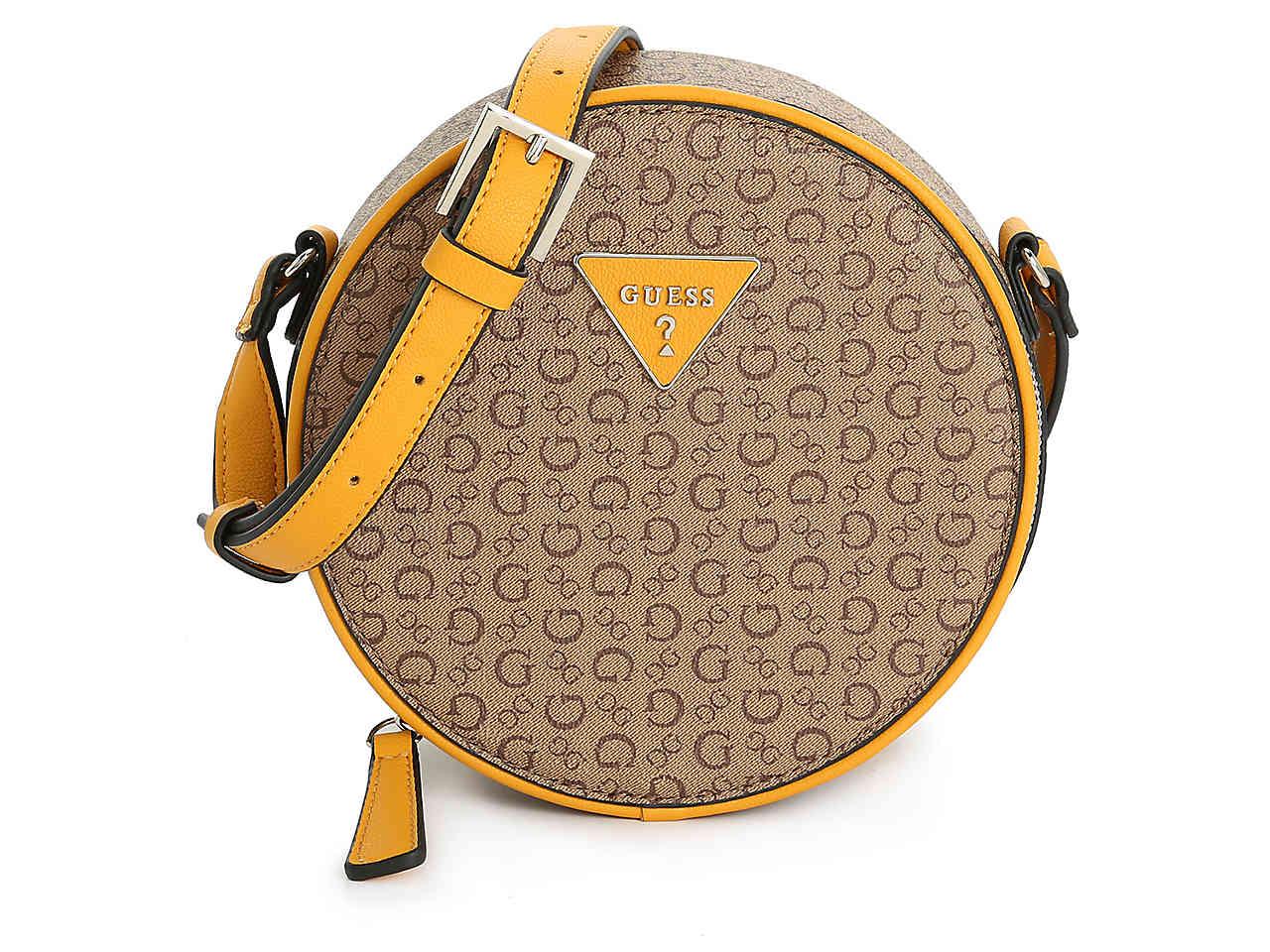mustard guess handbag