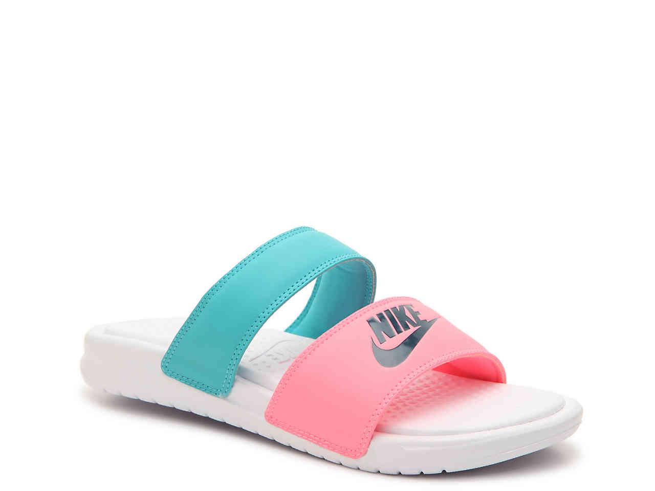 pink nike sandals