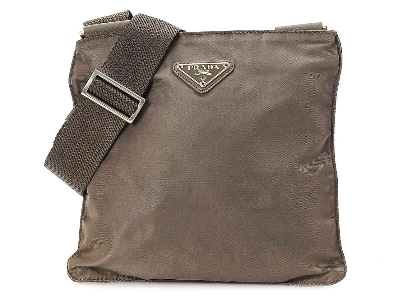 prada grey crossbody bag