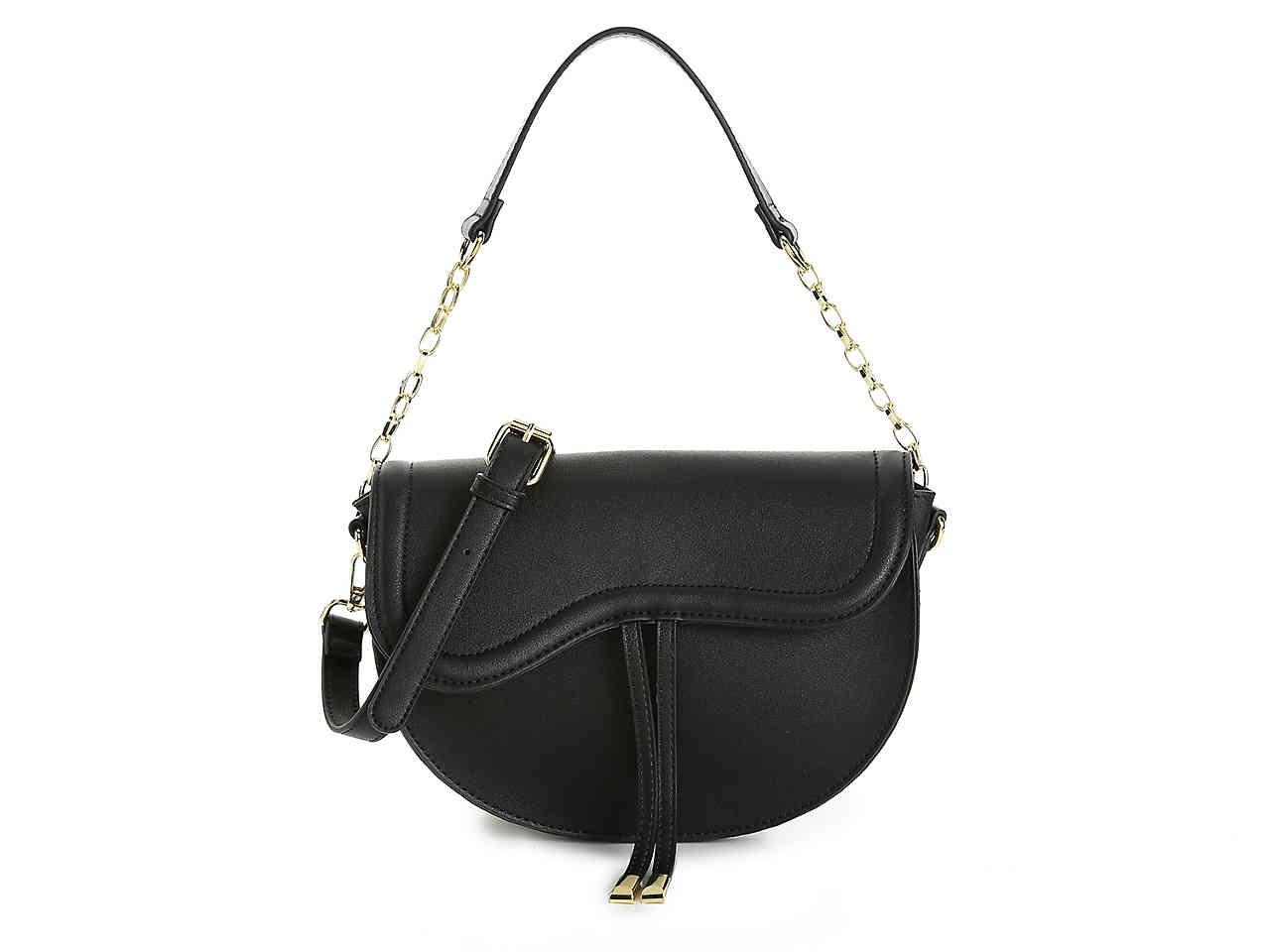 Steve Madden Saddle Back Crossbody Bag in Black - Lyst