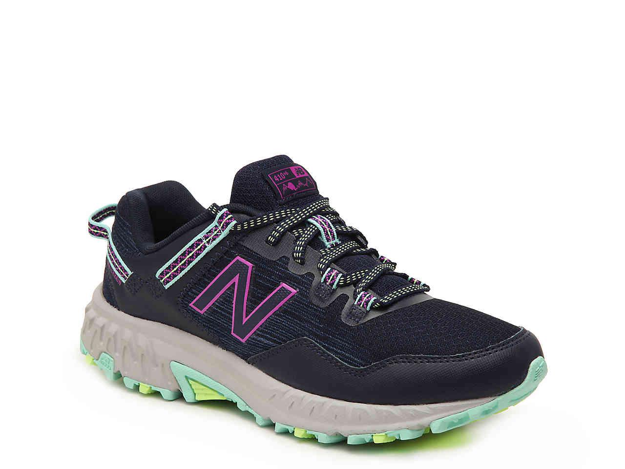 New Balance Synthetic 410 V6 Trail Shoe in Navy/Purple (Blue) Lyst