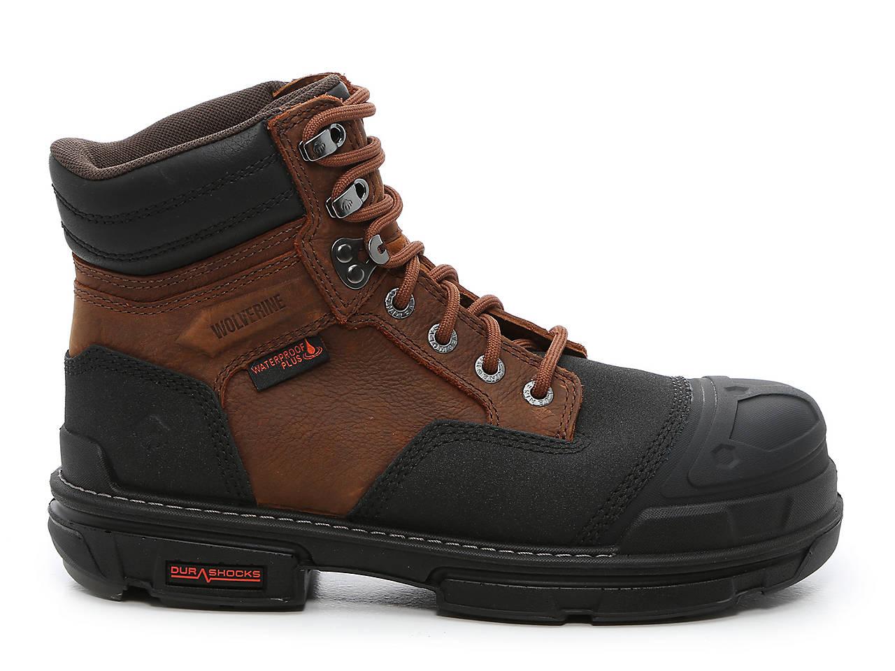 Wolverine Leather Yukon Composite Toe Hiking Boot in Dark Brown (Brown ...