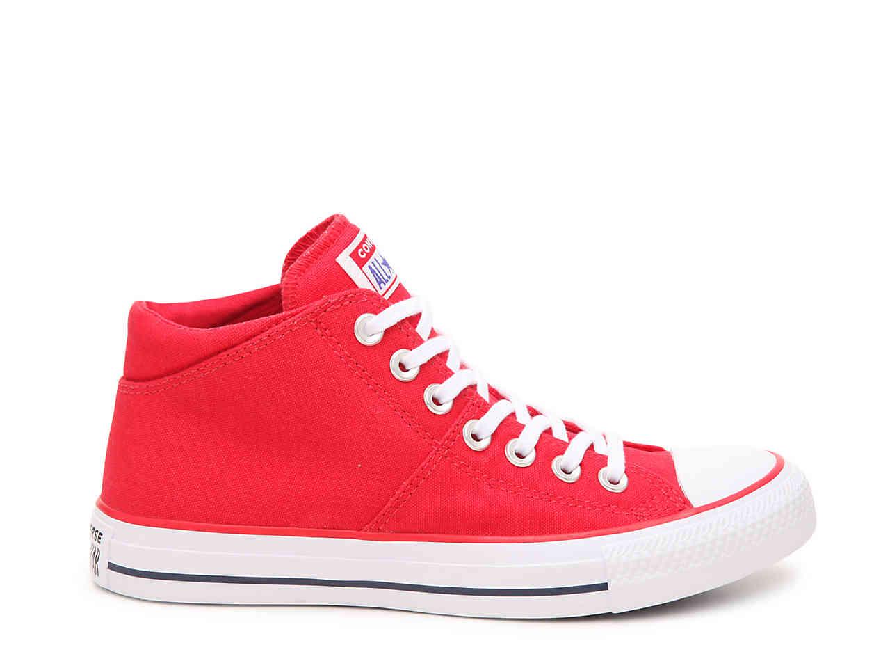 Converse Madison Mid Athletic Shoe in Red | Lyst