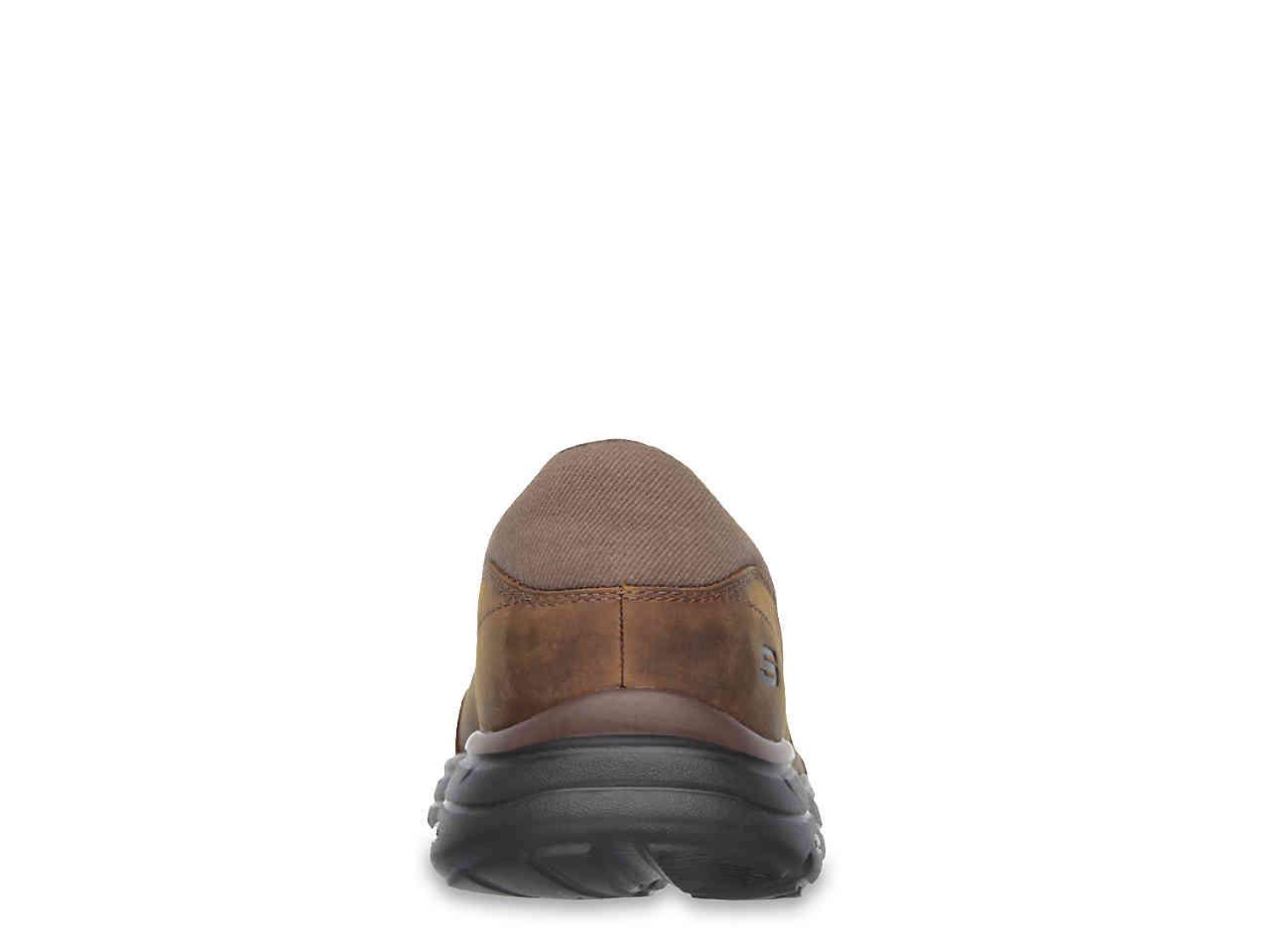 Skechers Relaxed Fit Glides Calculous Slip-on in Brown for Men | Lyst