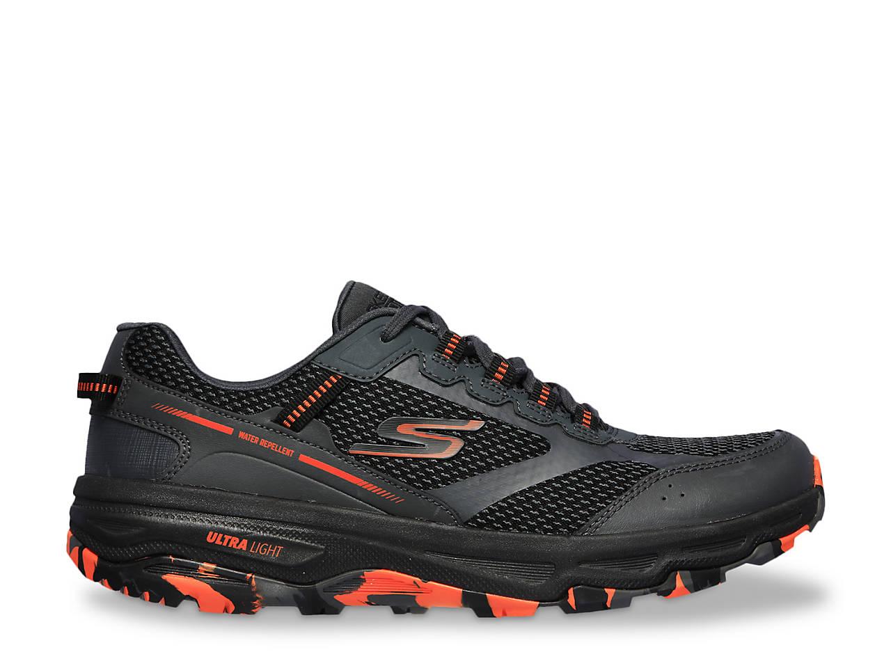 Skechers Leather Go Run Trail Altitude Running Shoe in Black/Charcoal ...