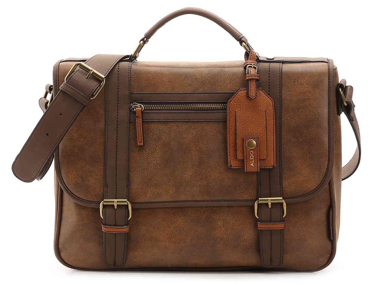 ALDO Unelan Buckle Messenger Bag in Brown for Men - Lyst