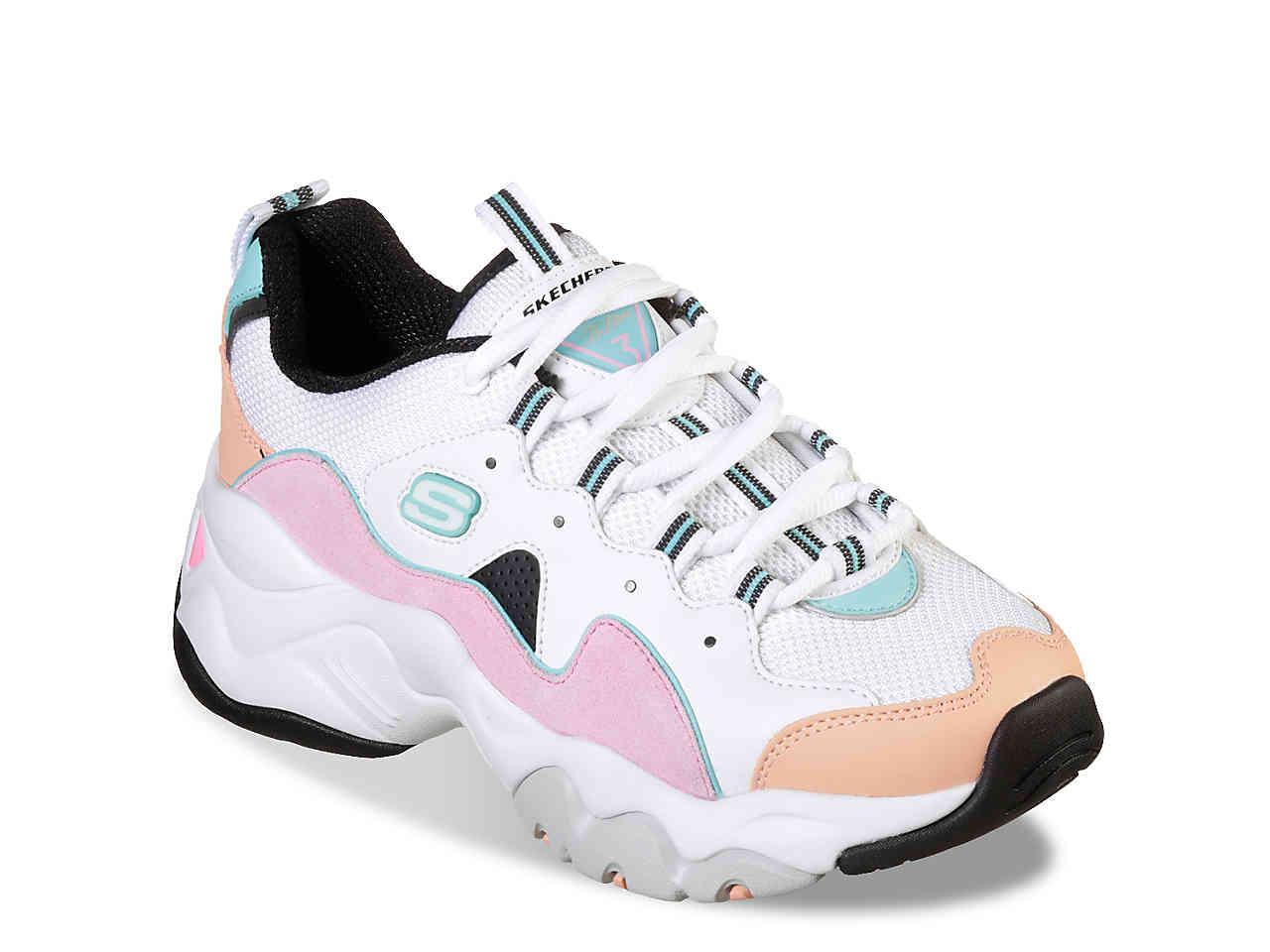 Skechers Rubber D'lite Chunky Trainers 3.0 In Pastel | Lyst