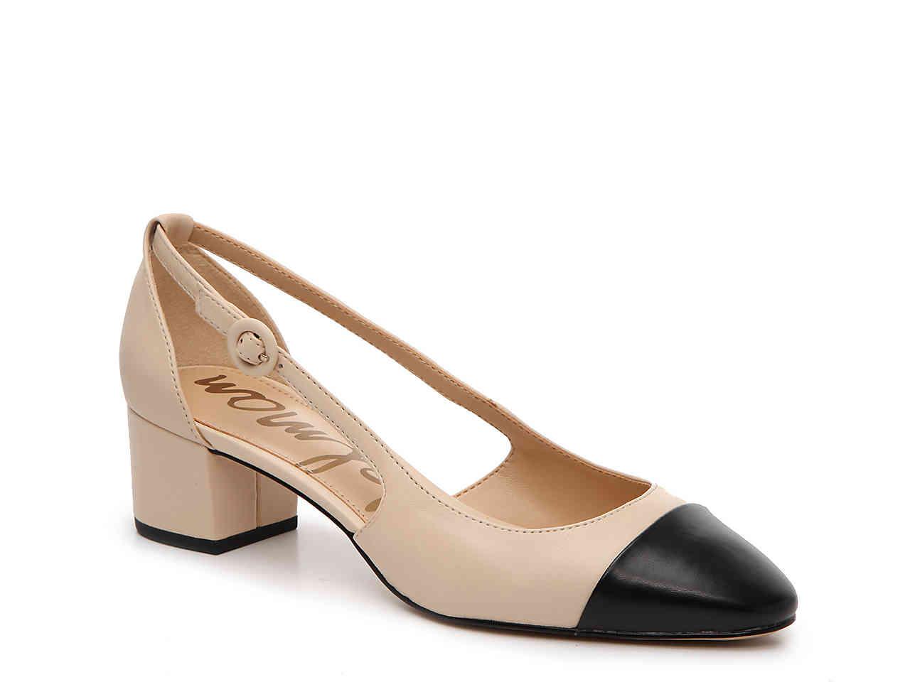 Sam Edelman Leah Pump in Nude/Black 