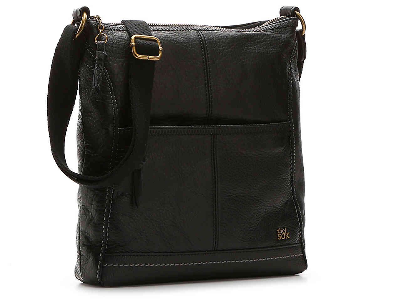 the sak black leather crossbody