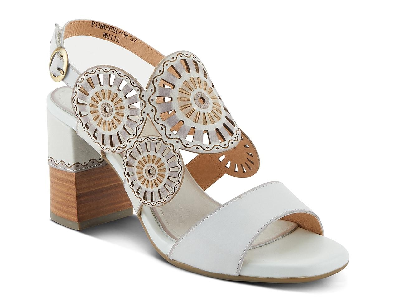 spring step white sandals