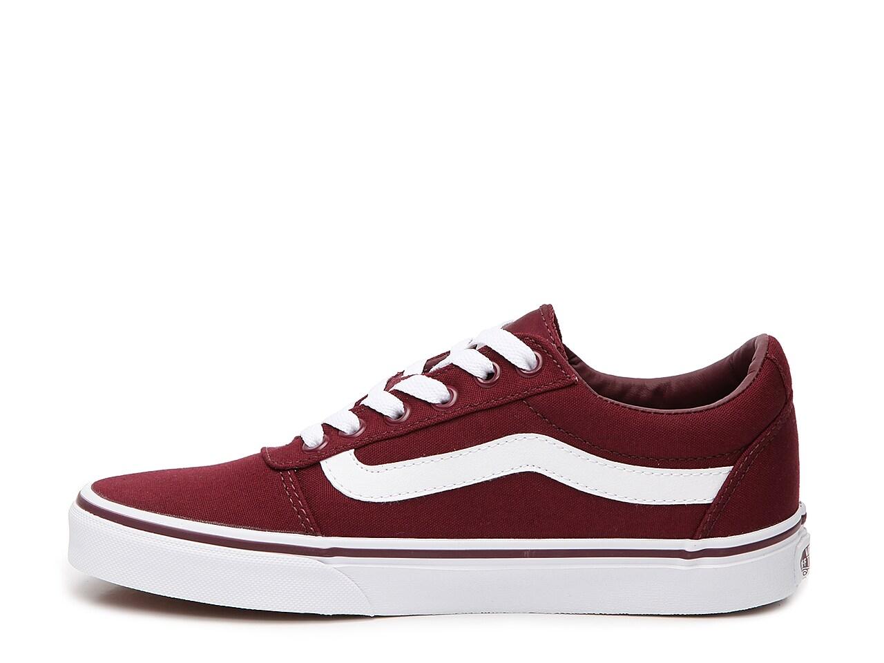 maroon low top vans