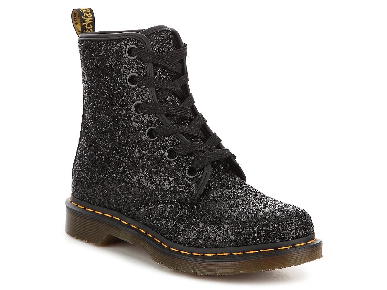 chunky glitter boots
