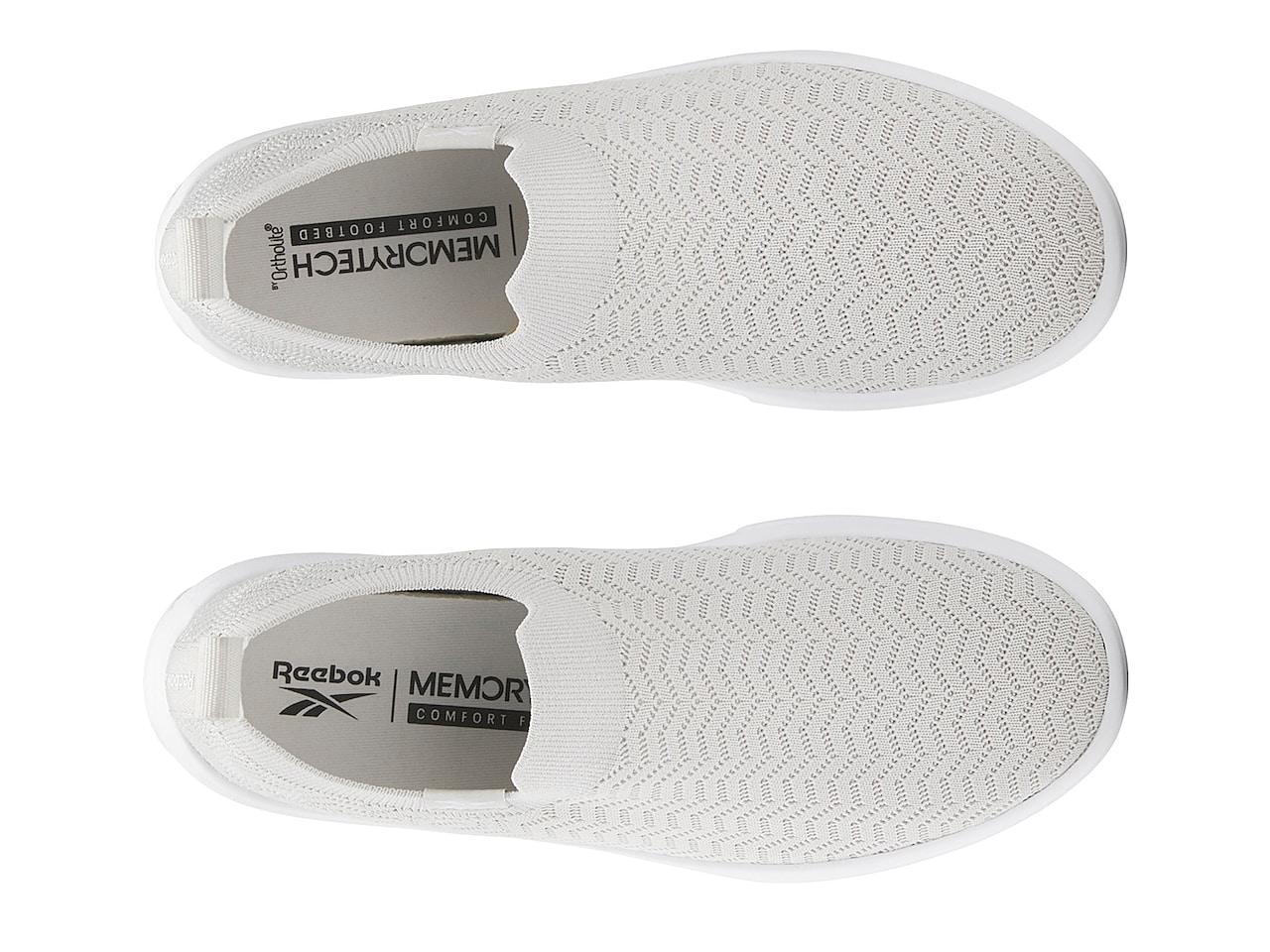 Reebok Onlux Slip-on Walking Shoe in White | Lyst