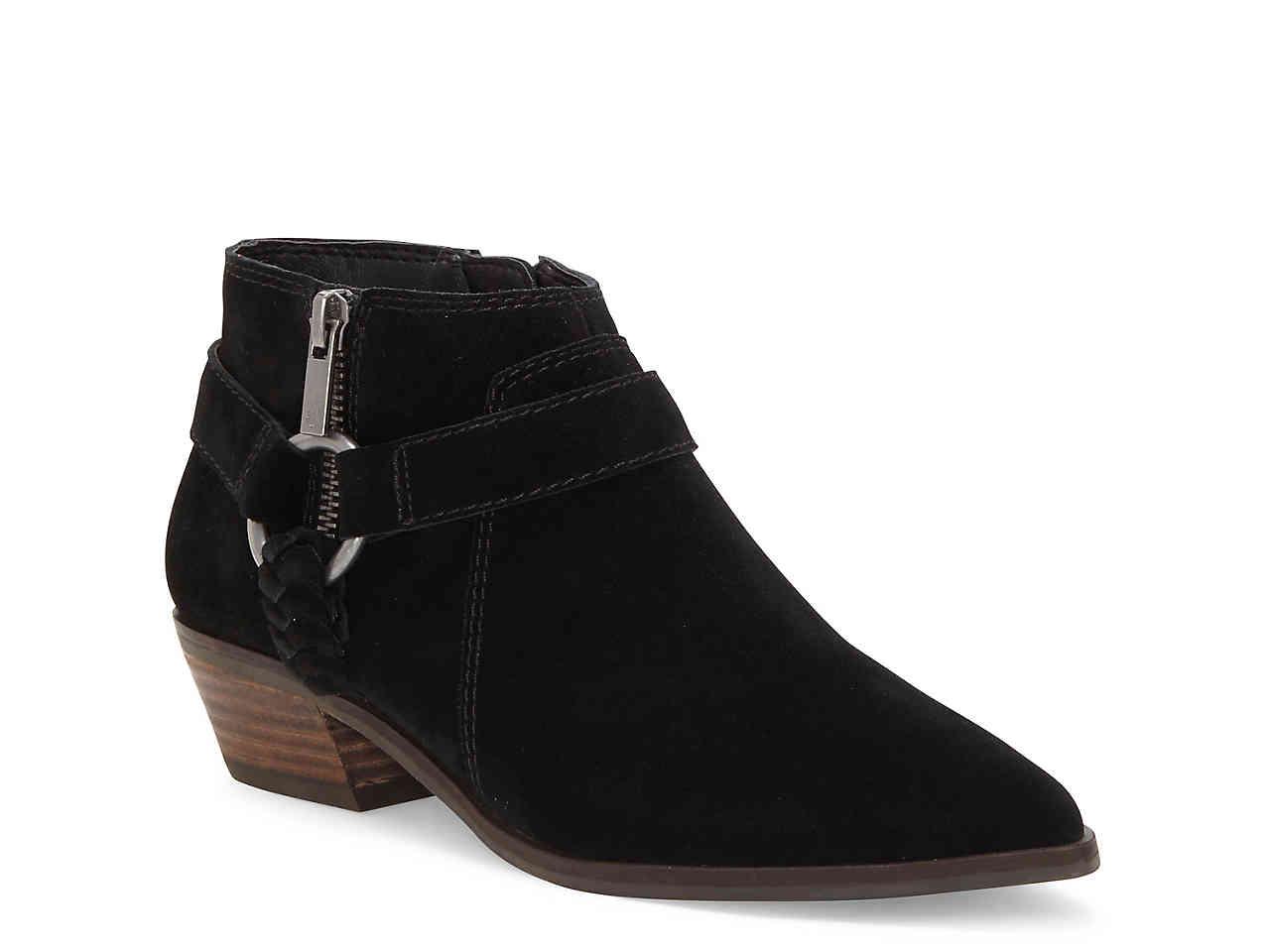 Lucky Brand Enitha Bootie in Black Suede (Black) - Save 8% - Lyst