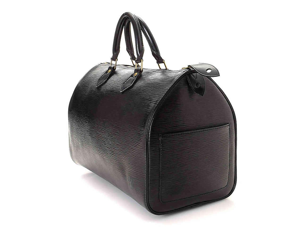 Lyst - Louis Vuitton Speedy 35 Leather Satchel in Black for Men