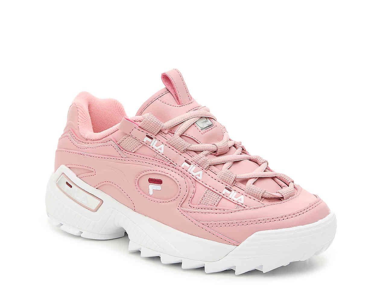fila baby pink trainers