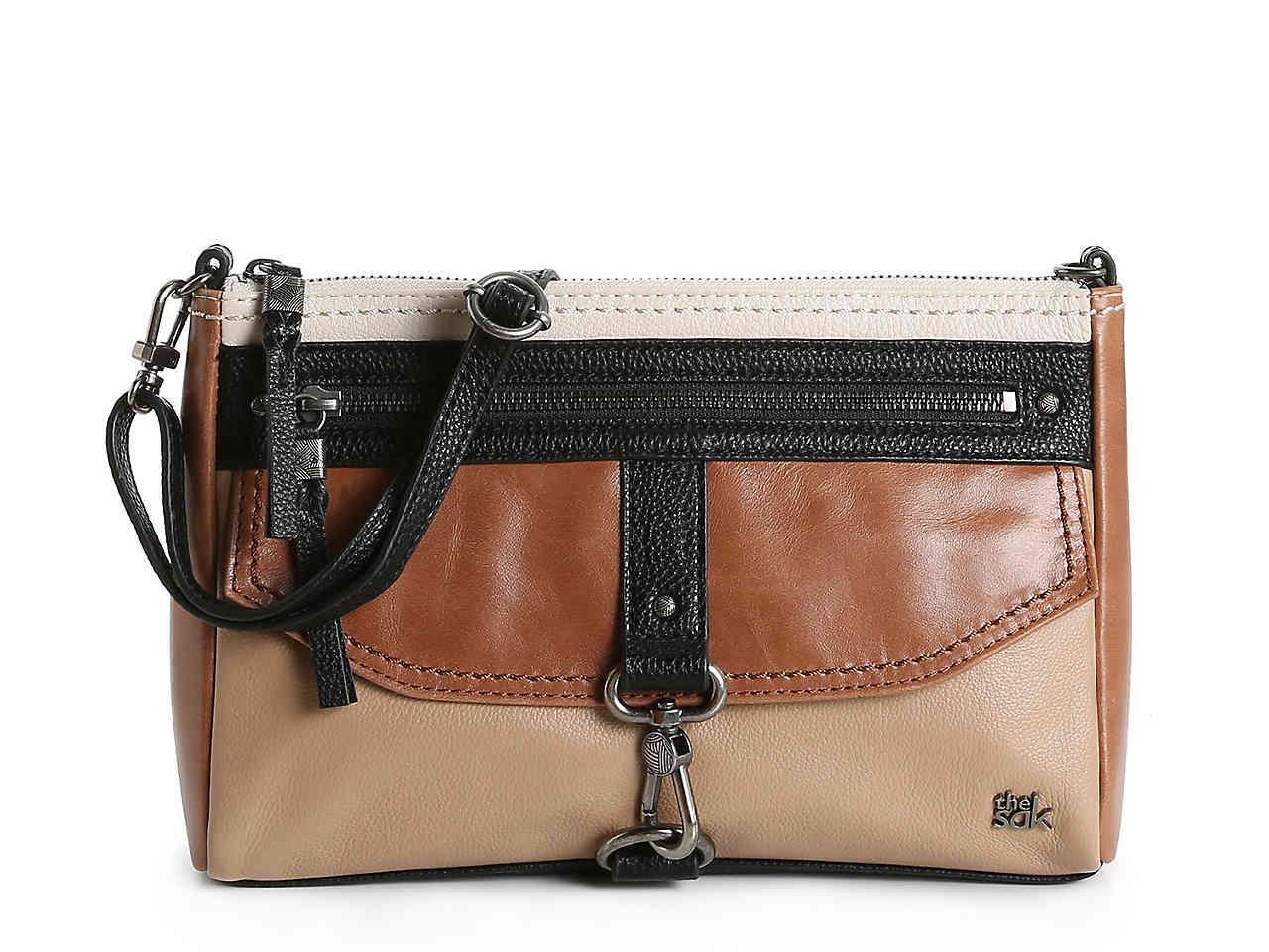 The Sak Ventura Leather Crossbody Bag in Beige/Black/Brown (Black) Lyst