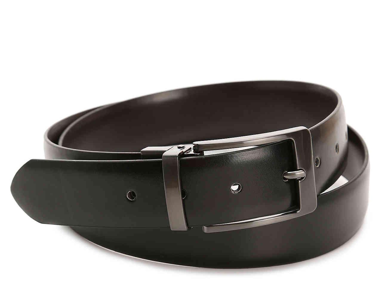 Steve Madden Classic Burnished Reversible Belt in Black for Men Lyst