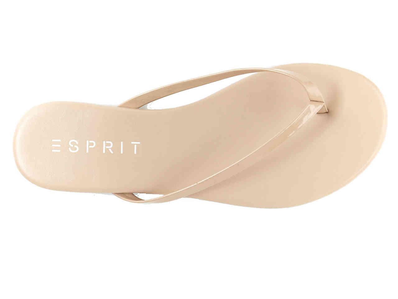 esprit party flip flops