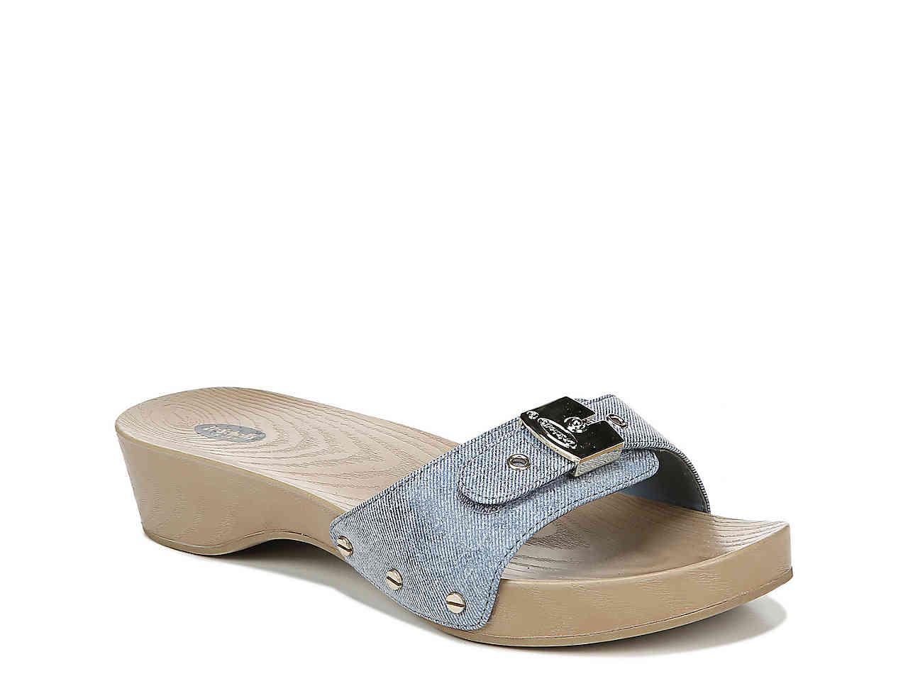 Dr. Scholls Classic Denim Sandal in Blue | Lyst