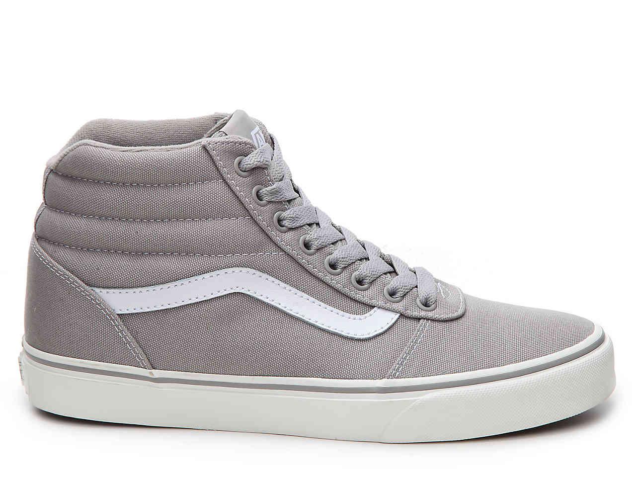 Vans Ward Hi Canvas High-top Sneaker in Grey (Gray) for Men - Lyst