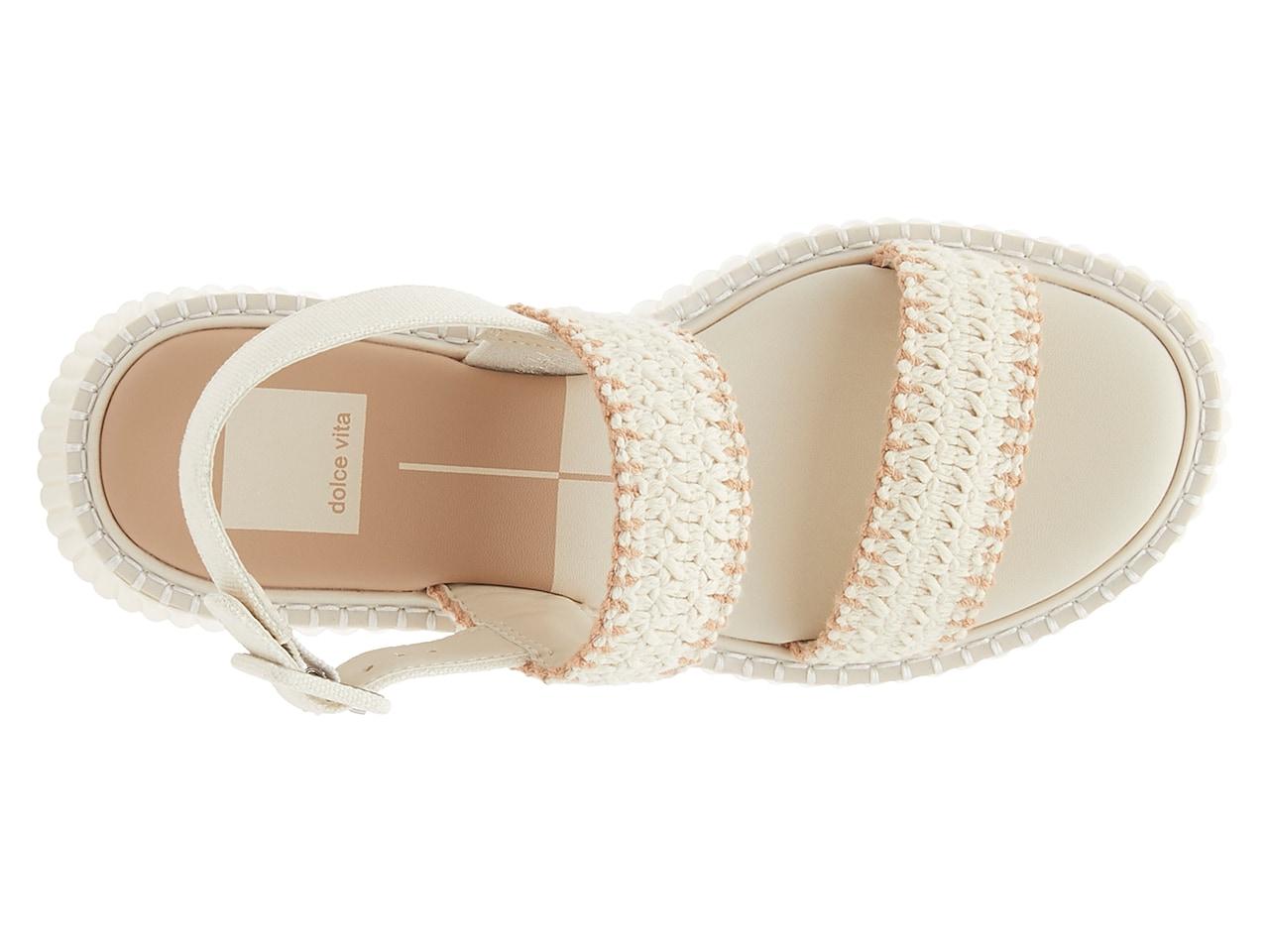 Dolce Vita Drake Platform Sandal in White | Lyst