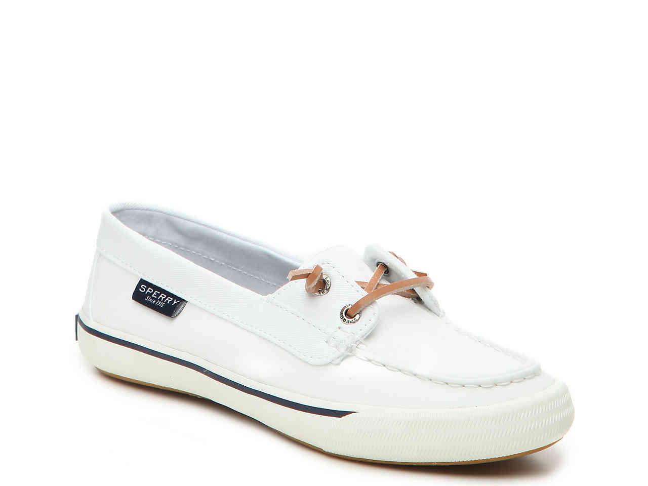 sperry canvas white