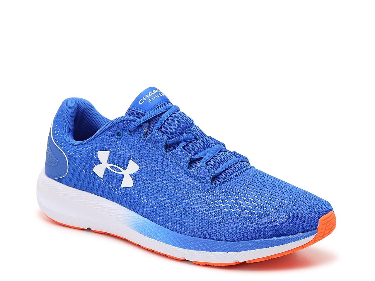 Under Armour Synthetic Charged Pursuit 2 Running Shoe in Blue/White/Orange  (Blue) for Men | Lyst
