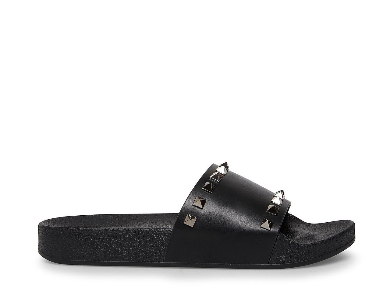 Madden girl black slides best sale