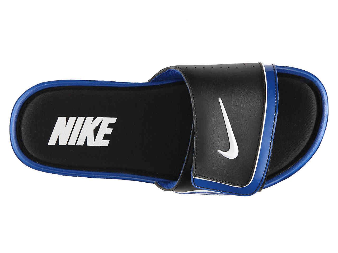 Nike Synthetic Comfort Slide 2 Sandal in Black/Blue (Blue) for Men - Lyst