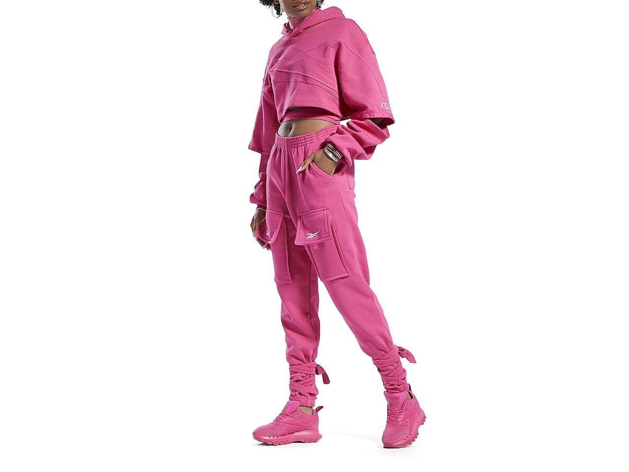 Reebok Cardi B Knit Pants in Pink | Lyst