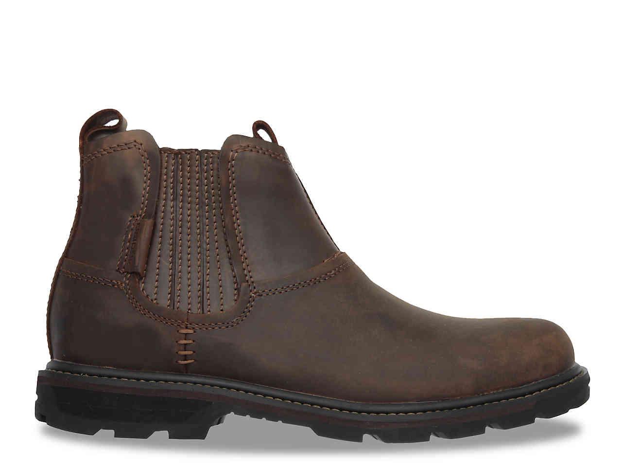 skechers brown blaine orson leather boots