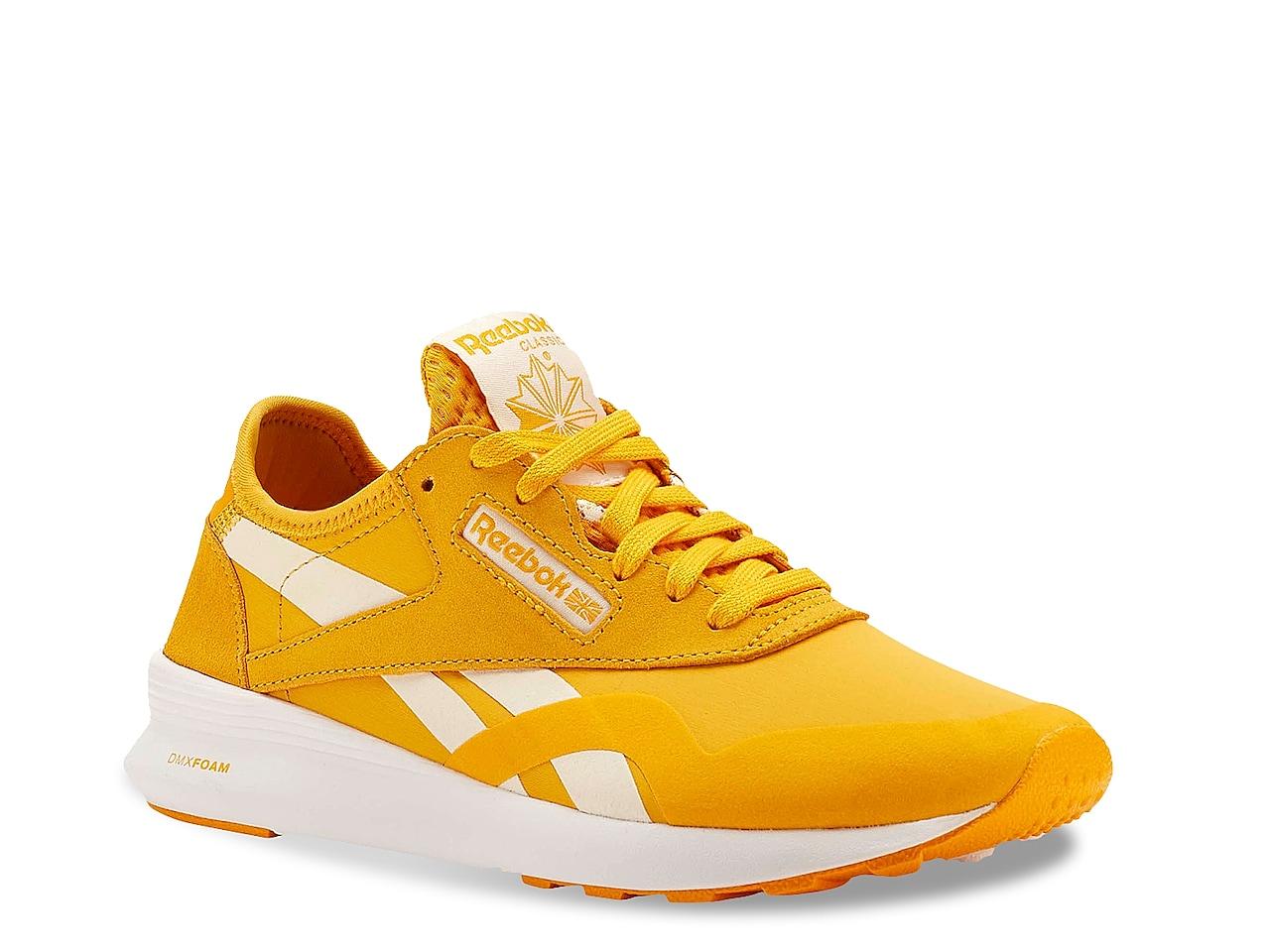 Reebok Classic Nylon Sneaker in Yellow | Lyst