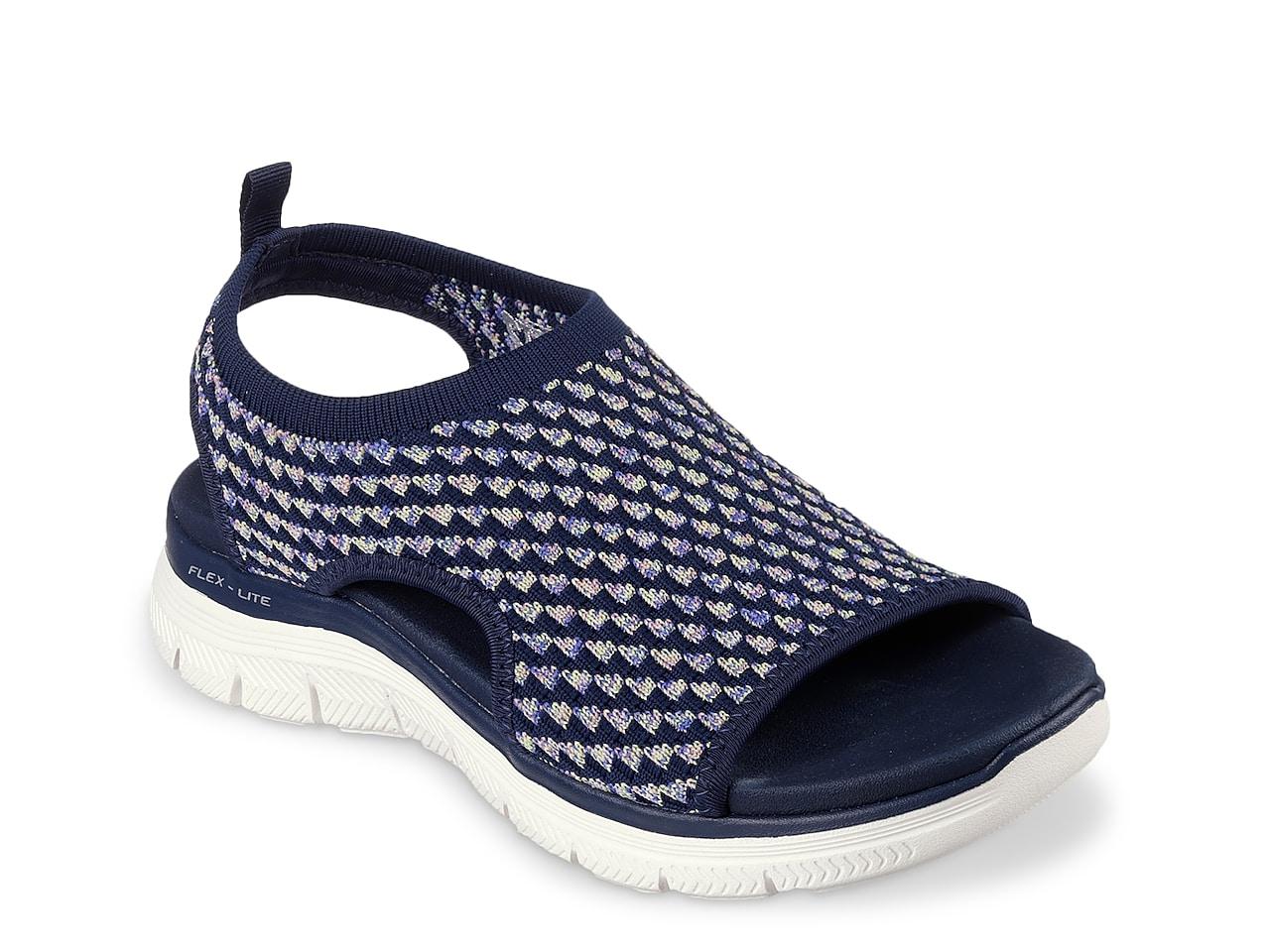 Skechers Flex Appeal 4.0 Boldest Sandal in Blue | Lyst