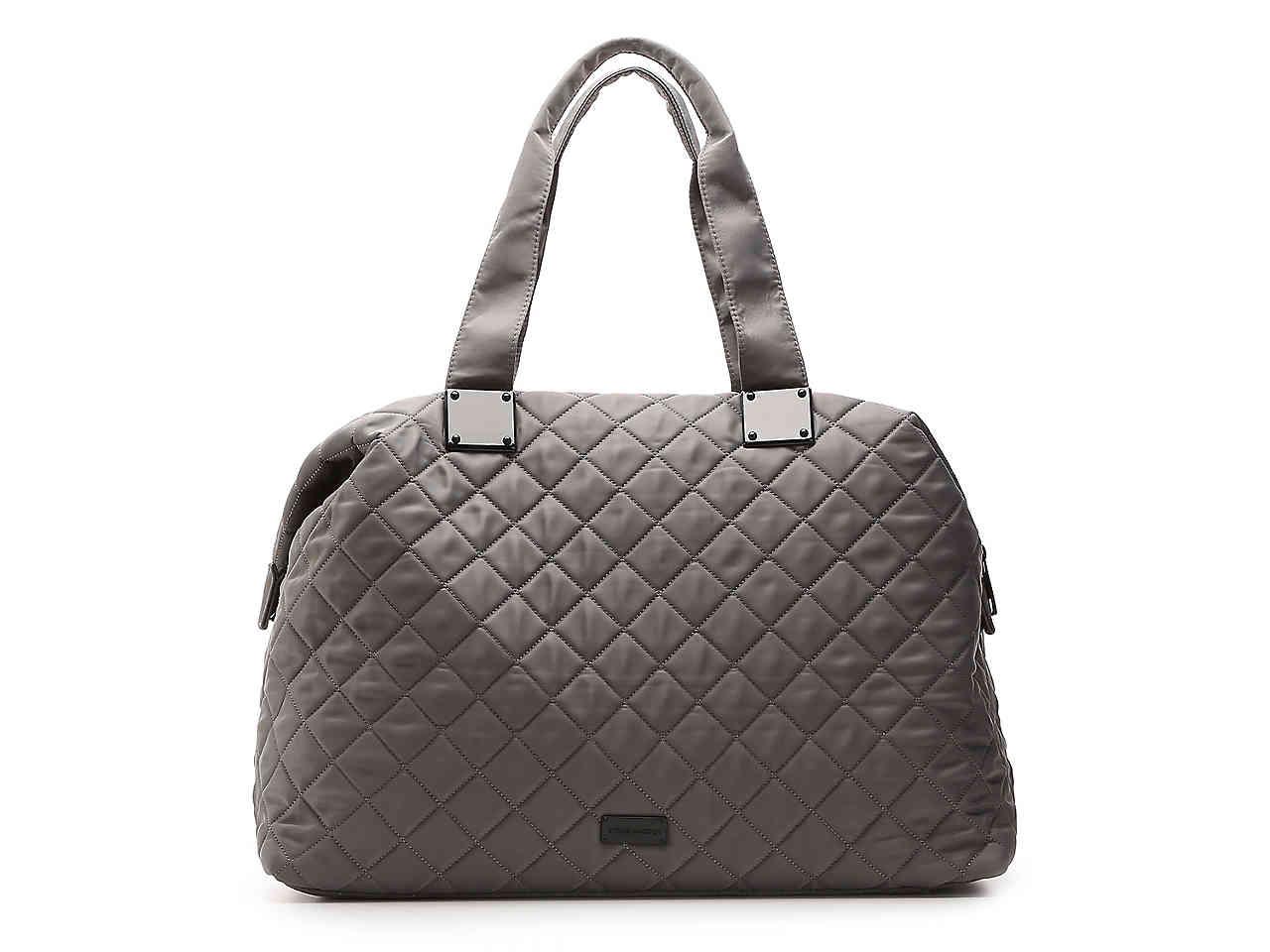 Steve Madden Synthetic Quilted Weekender Bag in Grey (Gray) - Lyst