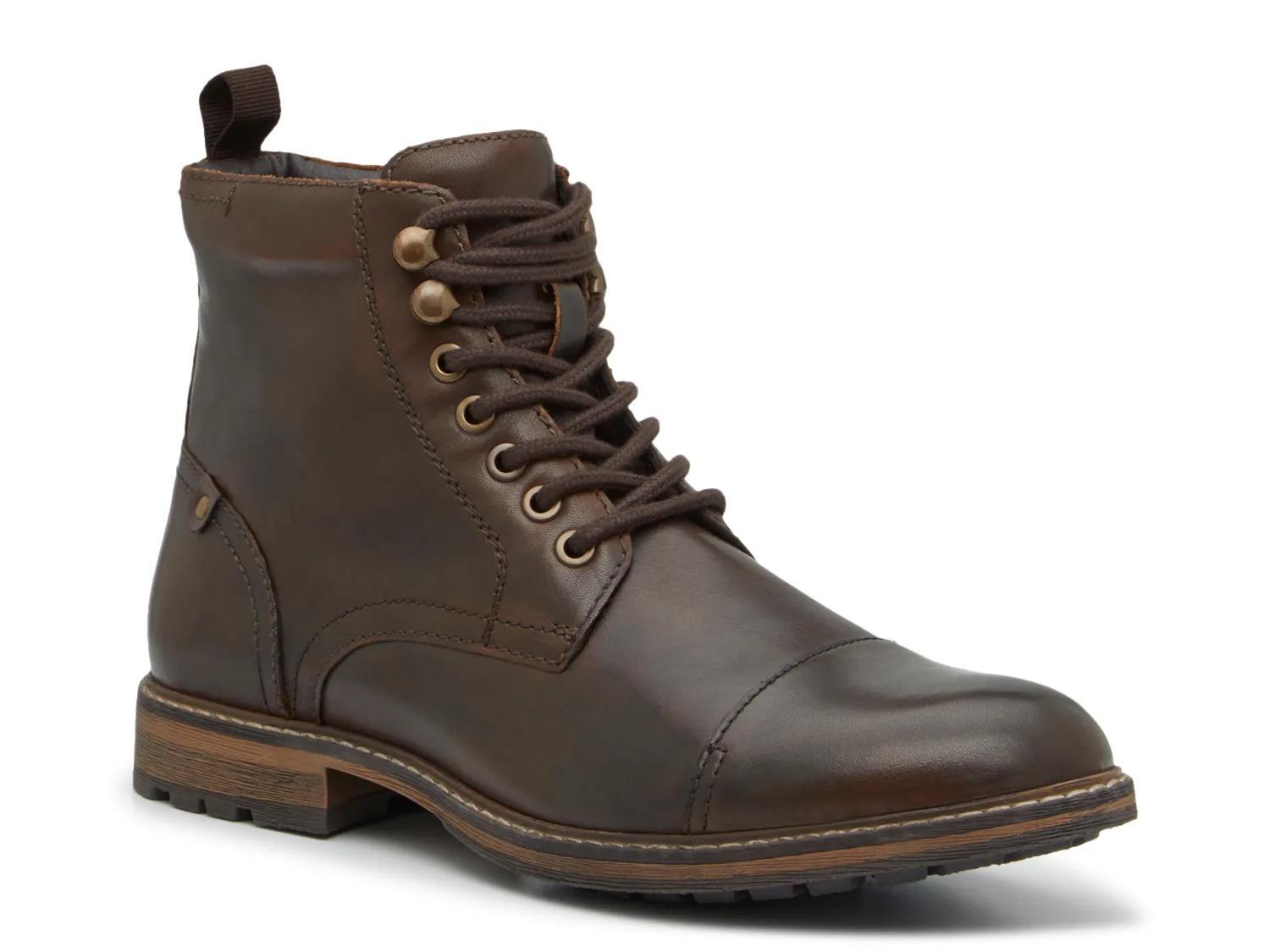 Crown Vintage Granville Brown Leather & Suede Chukka Boots Men’s 13M Side Zip crown-vintage-Cognac-Lanbart-  main image 3
