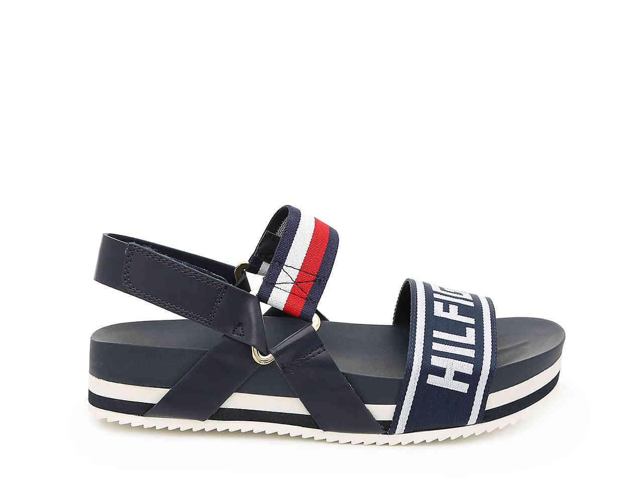 tommy hilfiger navy sandals