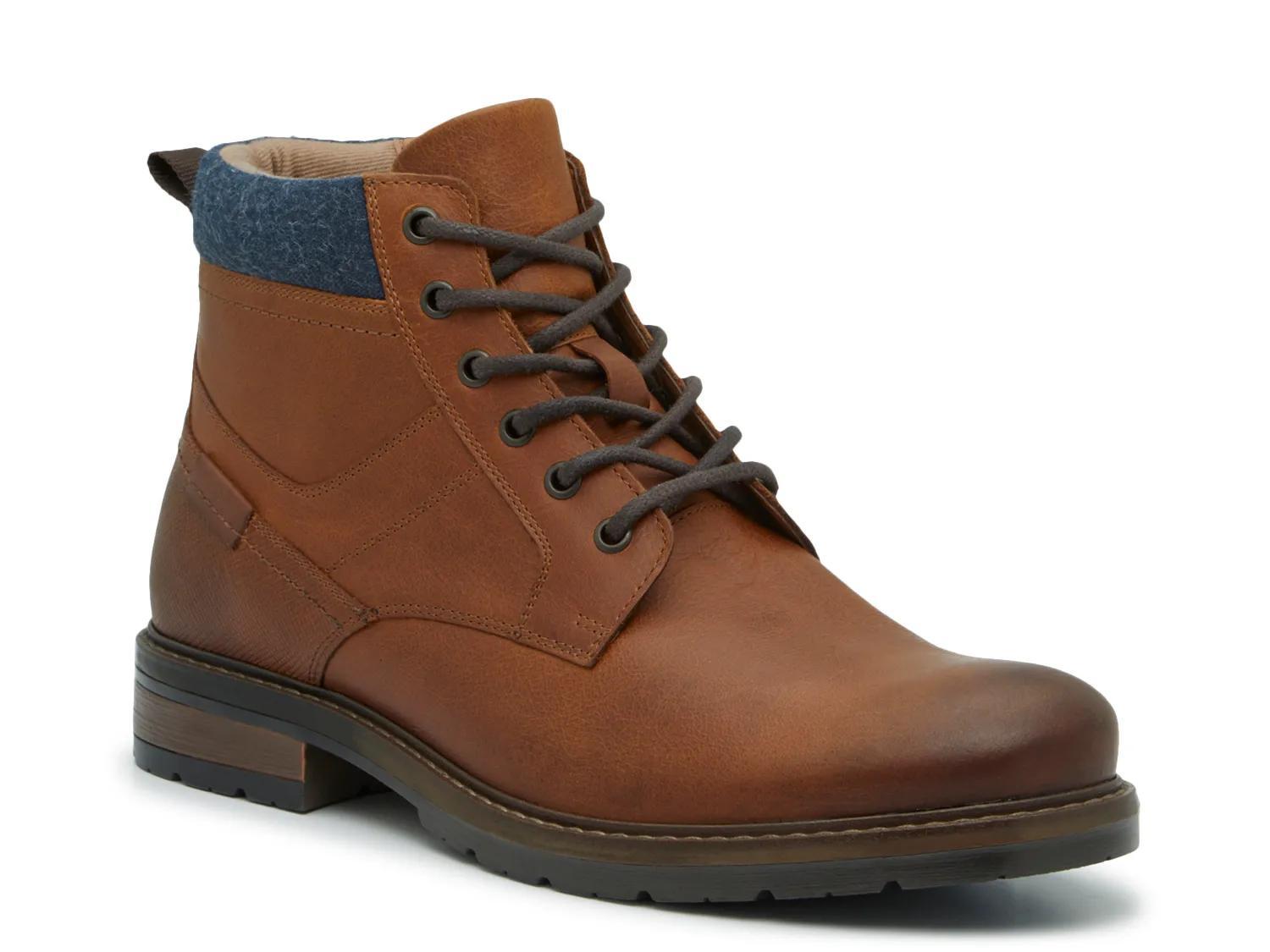 Crown Vintage Granville Brown Leather & Suede Chukka Boots Men’s 13M Side Zip crown-vintage-Cognac-Lanbart-  main image 2