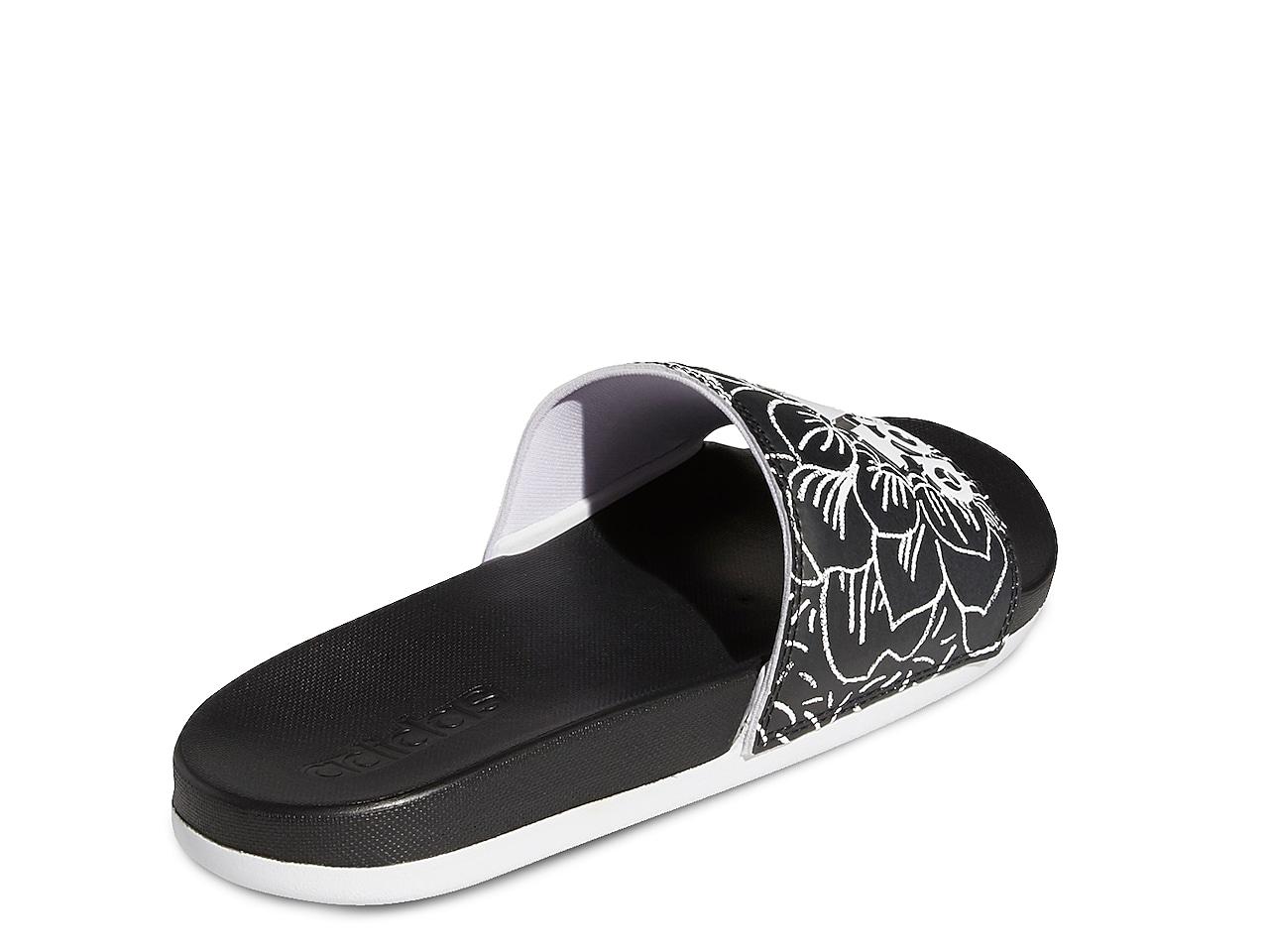 adidas Adilette Cf Slide Sandal in Black | Lyst