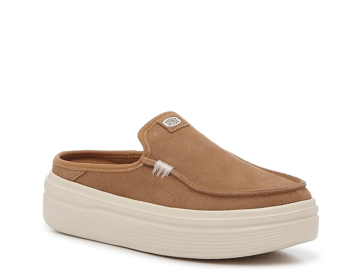HeyDude Austin Platform Clog in Brown Lyst