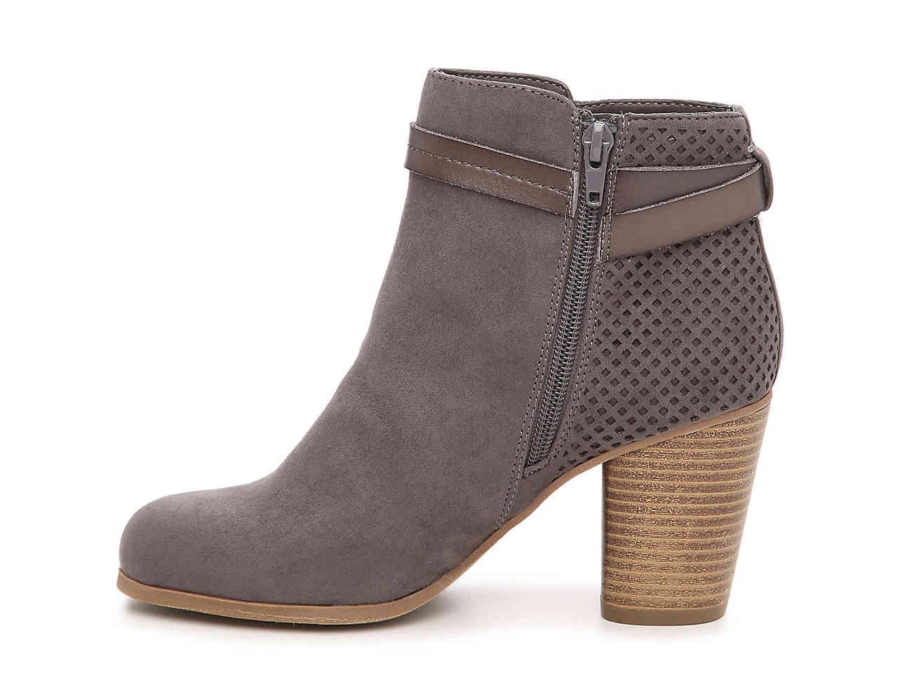 Madden Girl Dottie Bootie in Grey (Gray 