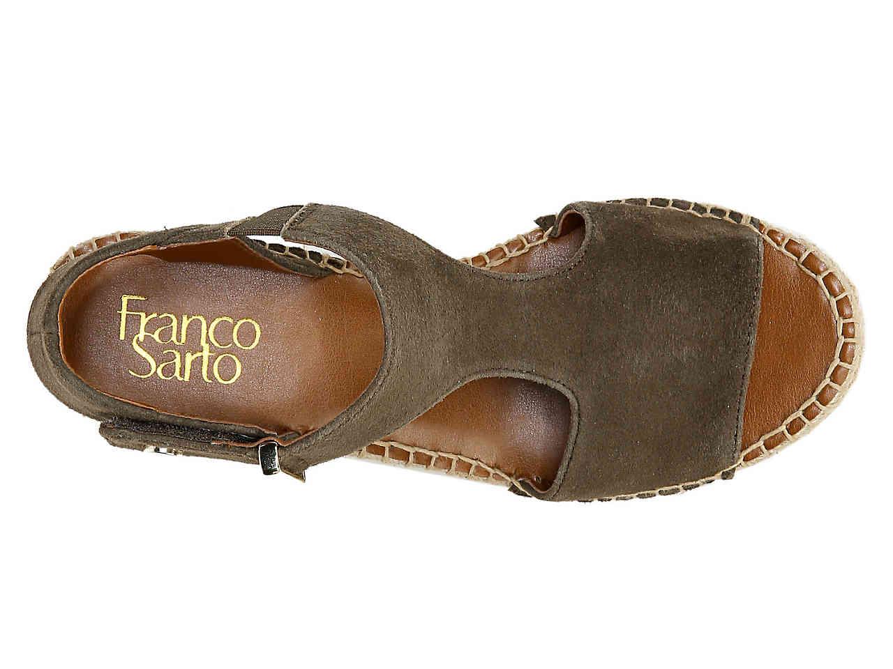 franco sarto treasure espadrille wedge sandal