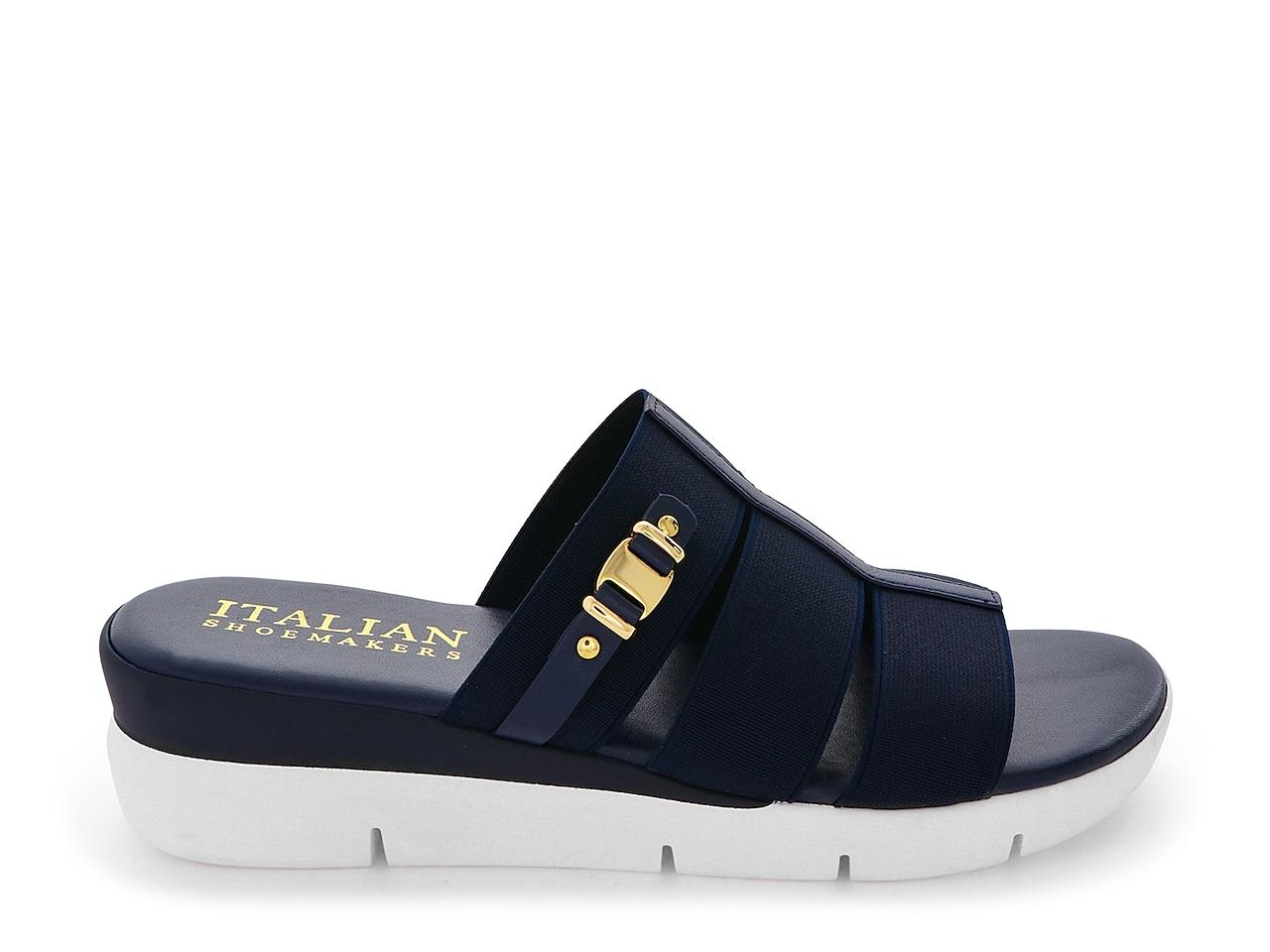 Italian Shoemakers Jealle Wedge Sandal in Blue Lyst